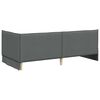 vidaXL Corner Bed Frame with Headboard Dark grey 90 x 190 cm Fabric