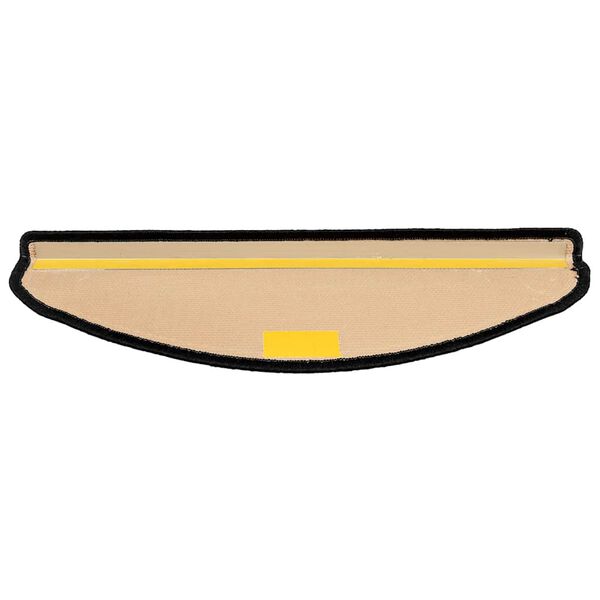 vidaXL Stair Mats Self-adhesive 5 pcs 65x21x4 cm Black and Grey