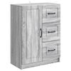 vidaXL Sideboard Grey Sonoma 66 x 34.5 x 87 cm Engineered Wood