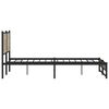 vidaXL Metal Bed Frame without Mattress Sonoma Oak 180x200 cm Super King
