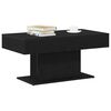 vidaXL Coffee Table Black Oak 96 x 50 x 45 cm Engineered Wood