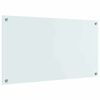 vidaXL Kitchen Backsplash White 90 x 50 cm Tempered Glass