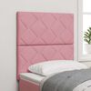 vidaXL Headboard Height Adjustable with Headboard Pink 80 cm Velvet