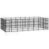 vidaXL Outdoor Dog Kennel Steel 29,49 m&sup2;