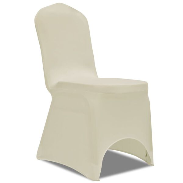 vidaXL Chair Cover Stretch Cream 18 pcs