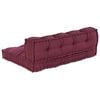 vidaXL Pallet Sofa Cushion Maroon Fabric