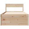 vidaXL Bed Frame without Mattress 100x200 cm Solid Wood Pine