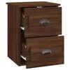 vidaXL Wall-mounted Bedside Cabinets 2 pcs Brown Oak 41.5x36x53cm