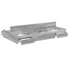 vidaXL Storage Bed Frame Grey Sonoma 120 x 200 cm Engineered Wood