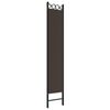 vidaXL 4-Panel Room Divider Brown 160x220 cm Fabric