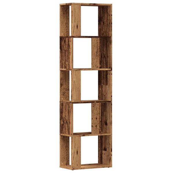 vidaXL Book Cabinet Old Wood 45x24x159 cm Engineered Wood