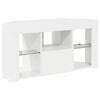 vidaXL Corner LED TV Cabinet High gloss White 100 x 40 x 50 cm
