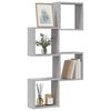 vidaXL Wall Cube Shelves 4 pcs Grey Sonoma 30x15x30 cm