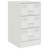 vidaXL Bedside Cabinets 2 pcs White 34.5x39x62 cm Steel