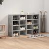 vidaXL Shoe Cabinet Concrete grey 103 x 30 x 67 cm Engineered Wood