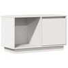 vidaXL TV Cabinet White 74x35x44 cm Solid Wood Pine