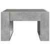 vidaXL Coffee Table with Infinity LED Concrete Grey 50x53x30 cm