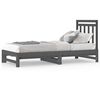 vidaXL Pull-out Day Bed without Mattress Grey 2x(90x200) cm