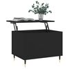 vidaXL Coffee Table Black 60x44.5x45 cm Engineered Wood