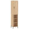 vidaXL Highboard Sonoma Oak 34,5x34x180 cm Engineered Wood