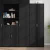 vidaXL Highboard Black 45x42.5x185 cm Engineered Wood