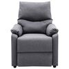 vidaXL Recliner Chair Light Grey Fabric