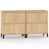 vidaXL Sideboards 2 pcs Sonoma Oak 60x35x70 cm Engineered Wood