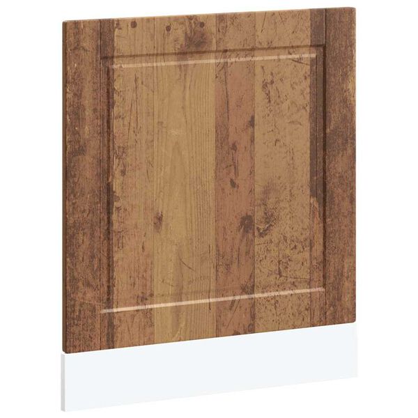 vidaXL Dishwasher Panel Porto Old Wood 60x1.5x57 cm Engineered Wood