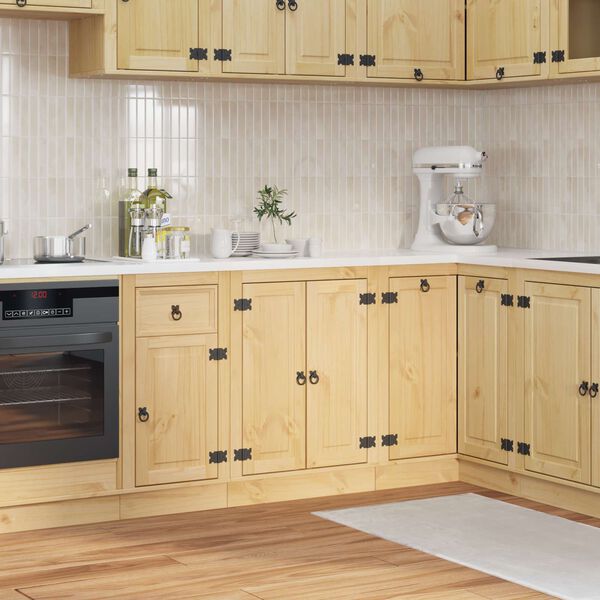 vidaXL Cabinet SKI Honey Brown 60 x 46 x 81.5 cm Solid Pine Wood