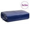 vidaXL Tarpaulin Blue 3x3 m 650 g/m&sup2;