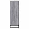 vidaXL Highboard Grey Sonoma 68x35x106.5 cm Engineered Wood and Metal