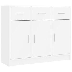 vidaXL Sideboard White 91x28x75 cm Engineered Wood