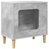 vidaXL Cat House Concrete Grey 51 x 30 x 52 cm Engineered Wood