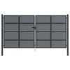 vidaXL Garden Gate Anthracite 400x175 cm Steel