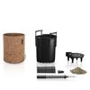 LECHUZA Planter TRENDCOVER 23 Cork ALL-IN-ONE Dark Natural