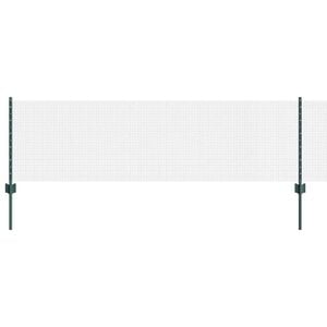 vidaXL Welded Wire Fence with Post 10 x 0.6 m (W x H) PVC-Coated Steel