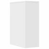 vidaXL Narrow Bathroom Cupboard with Wheels White Engineered Wood