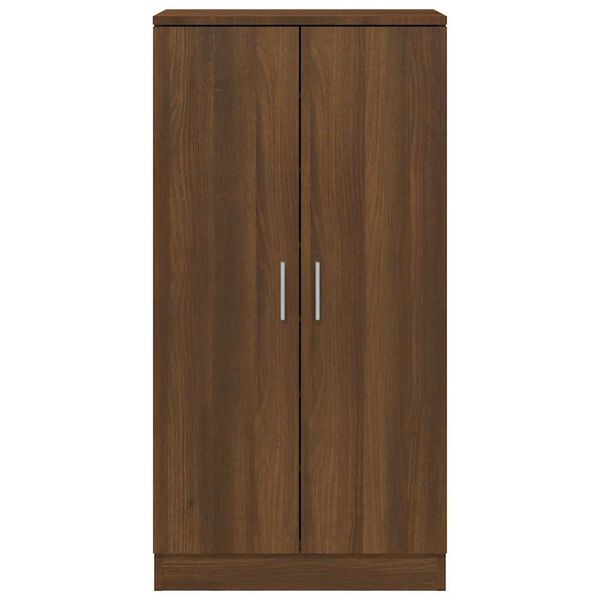vidaXL Shoe Cabinet Brown Oak 55x35x108 cm Engineered Wood