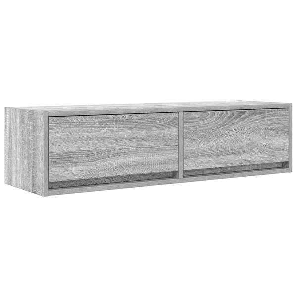 vidaXL TV Cabinet Grey sonoma 100 x 31 x 25.5 cm Engineered wood