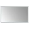vidaXL LED Bathroom Mirror Transparent 50 x 30 cm Tempered Glass