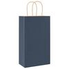 vidaXL Paper Bags 50 pcs with Handles Blue 21x11x36 cm