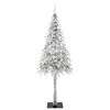 vidaXL Christmas Tree with 300 LEDs White 210 cm PE and Steel