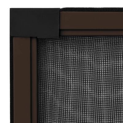 vidaXL Extendable Insect Screen for Windows Brown