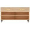 vidaXL Shoe Bench Sonoma Oak 102x35x55 cm Engineered Wood