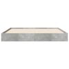 vidaXL Bed Frame without Mattress Concrete Grey 140x200 cm