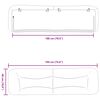 vidaXL Headboard Cushion Black 180 cm Faux Leather