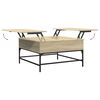 vidaXL Coffee Table Sonoma Oak 80x80x45 cm Engineered Wood and Metal