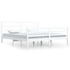 vidaXL Bed Frame without Mattress White Solid Wood Pine 200x200 cm