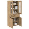 vidaXL Highboard with Drawer 2 pcs Artisan Oak Engineered Wood