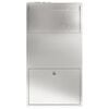 vidaXL Parcel Drop Box Silver 44 x 22 x 82 cm Stainless Steel